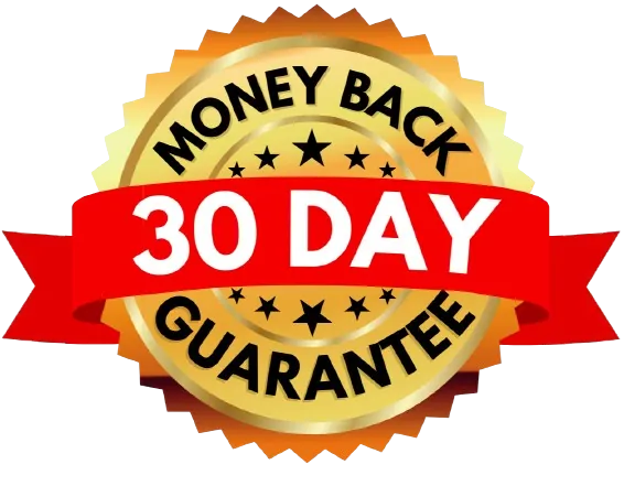30-day money-back guarantee seal